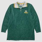 Green Bay Packers Game Day Clothing 90s 1/4 Zip Sweatshirt Green Vintage - Fanatics