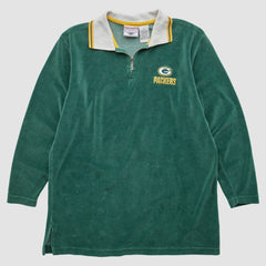 Green Bay Packers Game Day Clothing 90s 1/4 Zip Sweatshirt Green Vintage - Fanatics