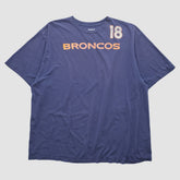Denver Broncos Reebok 2010s T-shirt Navy Vintage - Fanatics
