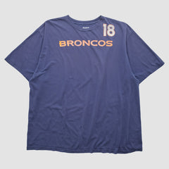 Denver Broncos Reebok 2010s T-shirt Navy Vintage - Fanatics