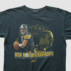 Pittsburgh Steelers Reebok 2000s T-shirt Black Vintage - Fanatics