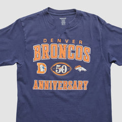 Denver Broncos Reebok 2009 T-shirt Navy Vintage - Fanatics