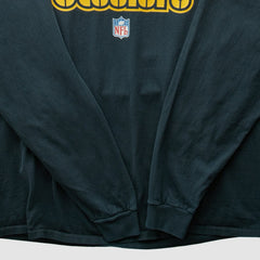 Pittsburgh Steelers Reebok 2000s Long Sleeve T-shirt Black Vintage - Fanatics