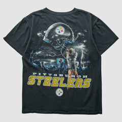 Pittsburgh Steelers 2000s T-shirt Black Vintage - Fanatics