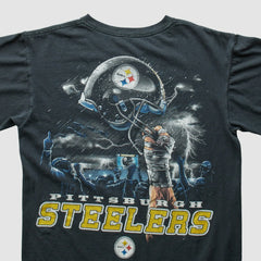 Pittsburgh Steelers 2000s T-shirt Black Vintage - Fanatics