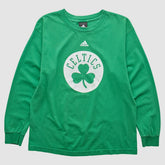 Adidas - Boston Celtics 2010s Long Sleeve T-shirt - Green Vintage