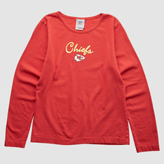 Kansas City Chiefs NFL 2000s Long Sleeve T-shirt Red S Vintage - Fanatics