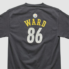 Hines Ward Reebok 2000s T-shirt Black Vintage - Fanatics