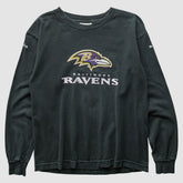Baltimore Ravens Reebok 2000s Long Sleeve T-shirt Black Vintage - Fanatics