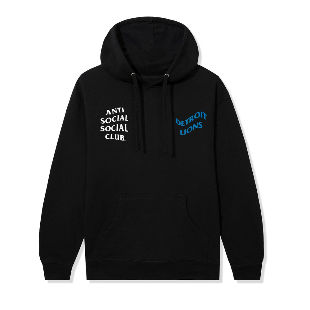 Detroit Lions AntiSocialSocialClub x NFL Unisex Impact Hoodie Black - NFL
