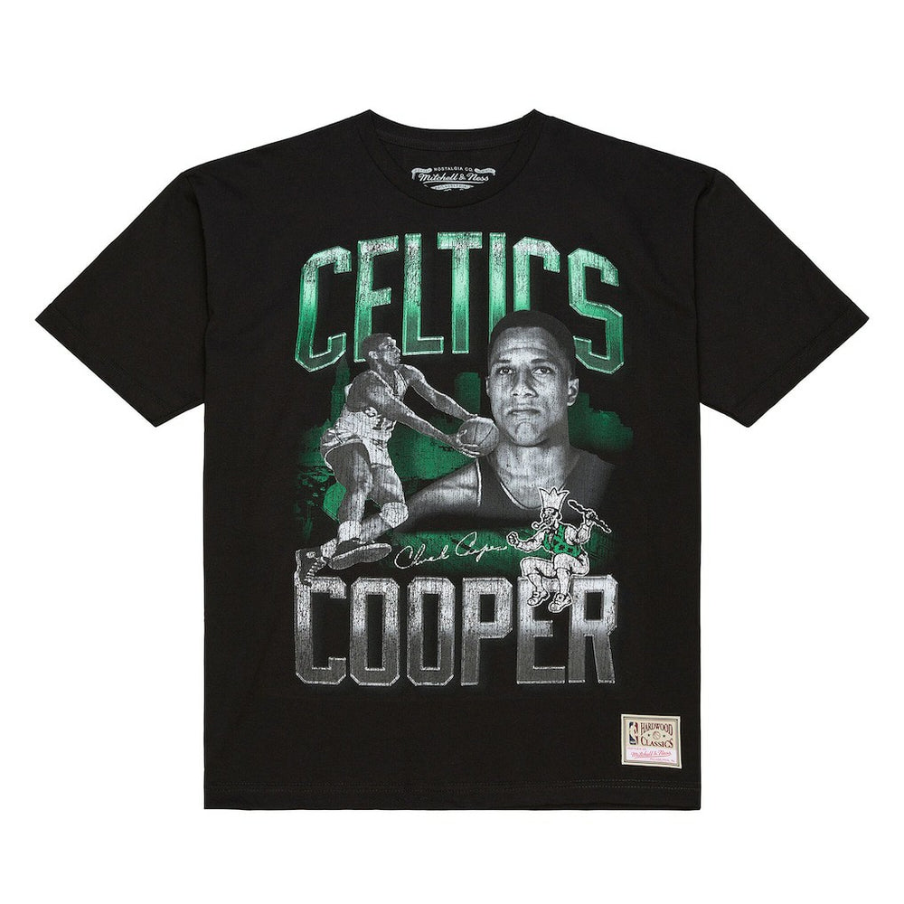 Mitchell & Ness - Chuck Cooper Boston Celtics 75th Anniversary Pioneers Player T-Shirt - Black