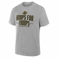 NBA - Los Angeles Lakers Hoops For Troops T-Shirt - Gray