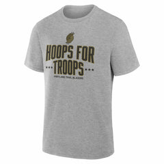 NBA - Portland Trail Blazers Hoops For Troops T-Shirt - Gray