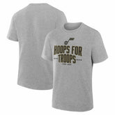 NBA - Utah Jazz Hoops For Troops T-Shirt - Gray