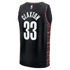 Fanatics - Nic Claxton Brooklyn Nets 2025/26 City Edition Fast Break Jersey - Black