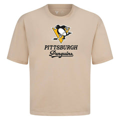 Pittsburgh Penguins Levelwear Team Surge Luxe Signature Knit T-Shirt Khaki
