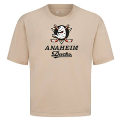 Anaheim Ducks - Levelwear Team Surge Luxe Signature Knit T-Shirt Khaki