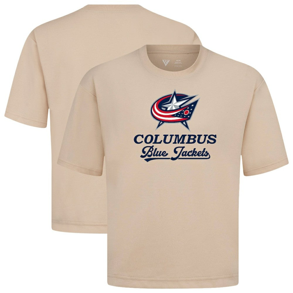 Columbus Blue Jackets - Levelwear Team Surge Luxe Signature Knit T-Shirt Khaki
