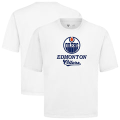 Edmonton Oilers - Levelwear Team Surge Luxe Signature Knit T-Shirt White