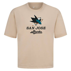 San Jose Sharks - Levelwear Team Surge Luxe Signature Knit T-Shirt Khaki