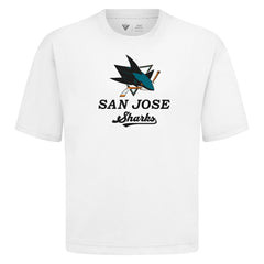San Jose Sharks - Levelwear Team Surge Luxe Signature Knit T-Shirt White