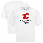 Calgary Flames - Levelwear Team Surge Luxe Signature Knit T-Shirt White