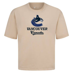 Vancouver Canucks - Levelwear Team Surge Luxe Signature Knit T-Shirt Khaki