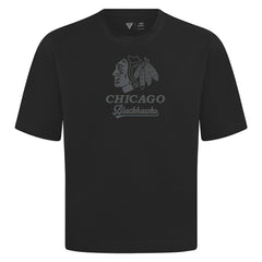 Chicago Blackhawks Levelwear Shadow Surge Luxe Signature Knit T-Shirt Black