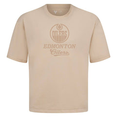 Edmonton Oilers - Levelwear Shadow Surge Luxe Signature Knit T-Shirt Khaki
