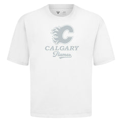 Calgary Flames - Levelwear Shadow Surge Luxe Signature Knit T-Shirt White