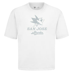 San Jose Sharks - Levelwear Shadow Surge Luxe Signature Knit T-Shirt White