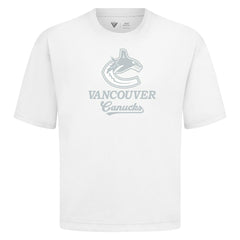 Vancouver Canucks - Levelwear Shadow Surge Luxe Signature Knit T-Shirt White
