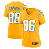 Oronde Gadsden Los Angeles Chargers Women's Alternate Charger Power Game Jersey Gold - Nike