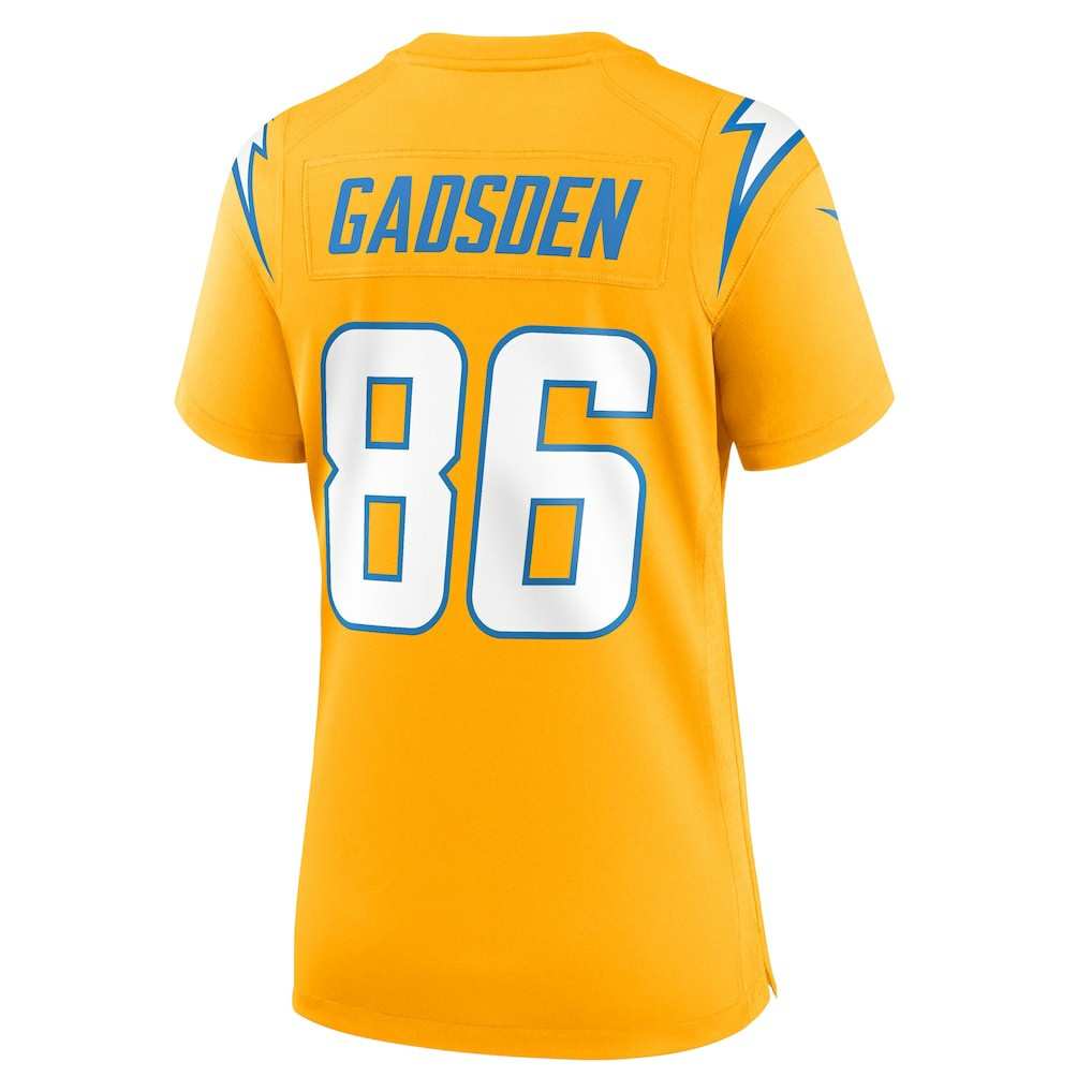 Oronde Gadsden Los Angeles Chargers Women's Alternate Charger Power Game Jersey - Gold | NFL Jerseys