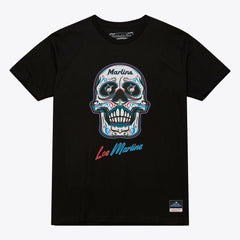 Miami Marlins Mitchell & Ness Women's Sugar Skull Boxy T-Shirt discount