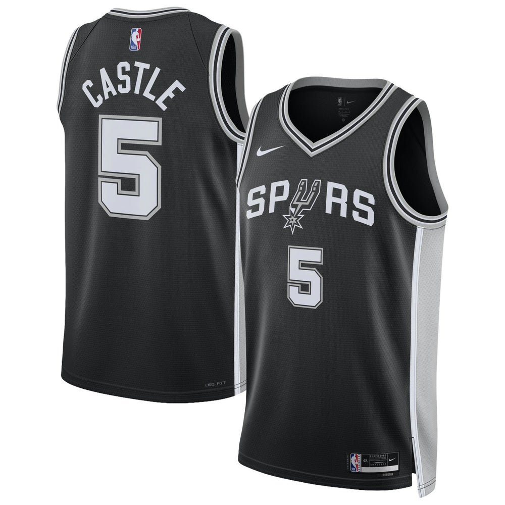 Nike - Stephon Castle San Antonio Spurs Unisex Swingman Jersey - Icon Edition - Black