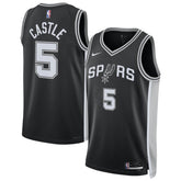 Nike - Stephon Castle San Antonio Spurs Unisex Swingman Jersey - Icon Edition - Black