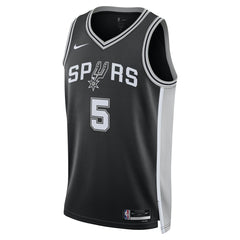 Nike - Stephon Castle San Antonio Spurs Unisex Swingman Jersey - Icon Edition - Black