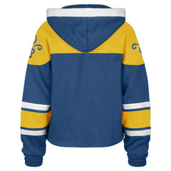 St. Louis Blues - '47 Women's Cropped Lacer Hoodie Blue