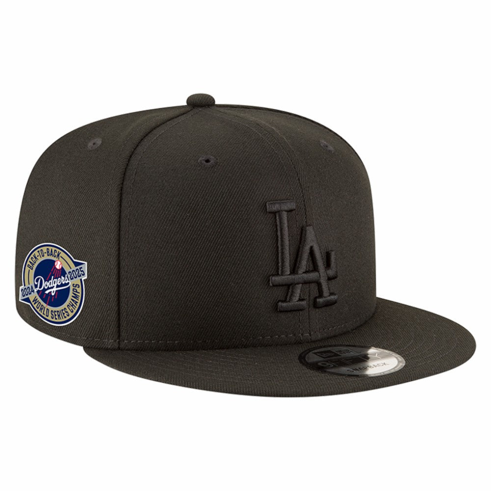 Los Angeles Dodgers New Era 2024/25 Back-to-Back Champions Circle Side Patch 9FIFTY Snapback Hat for sale