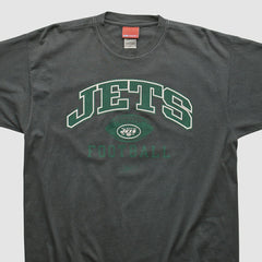 New York Jets Reebok 2000s T-shirt Charcoal Vintage - Fanatics