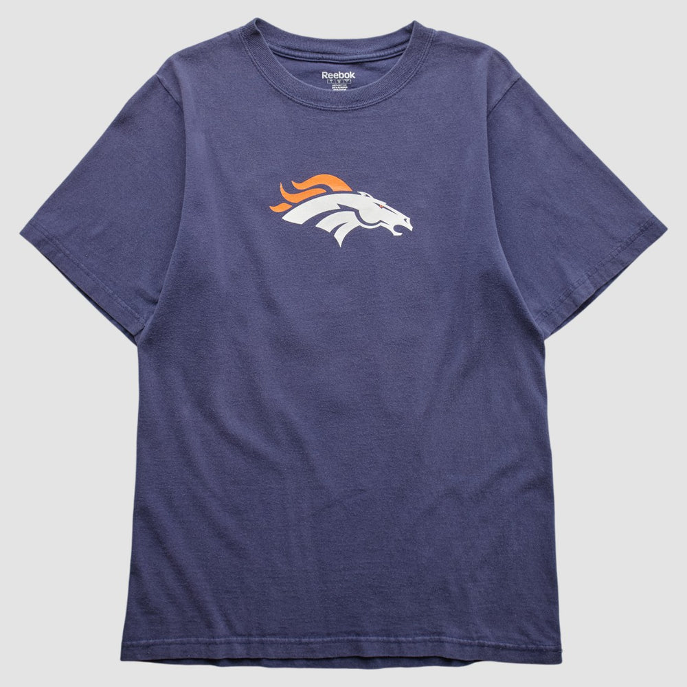 Denver Broncos Reebok 2000s T-shirt Navy Vintage - Fanatics
