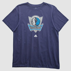 Adidas - Dallas Mavericks 2000s T-shirt - Navy Vintage