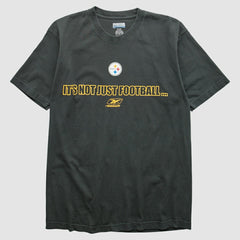 Pittsburgh Steelers Reebok 2000s T-shirt Black Vintage - Fanatics