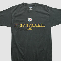 Pittsburgh Steelers Reebok 2000s T-shirt Black Vintage - Fanatics