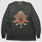 Atlanta Falcons NFL 2000s Long Sleeve T-shirt Charcoal Vintage - Fanatics