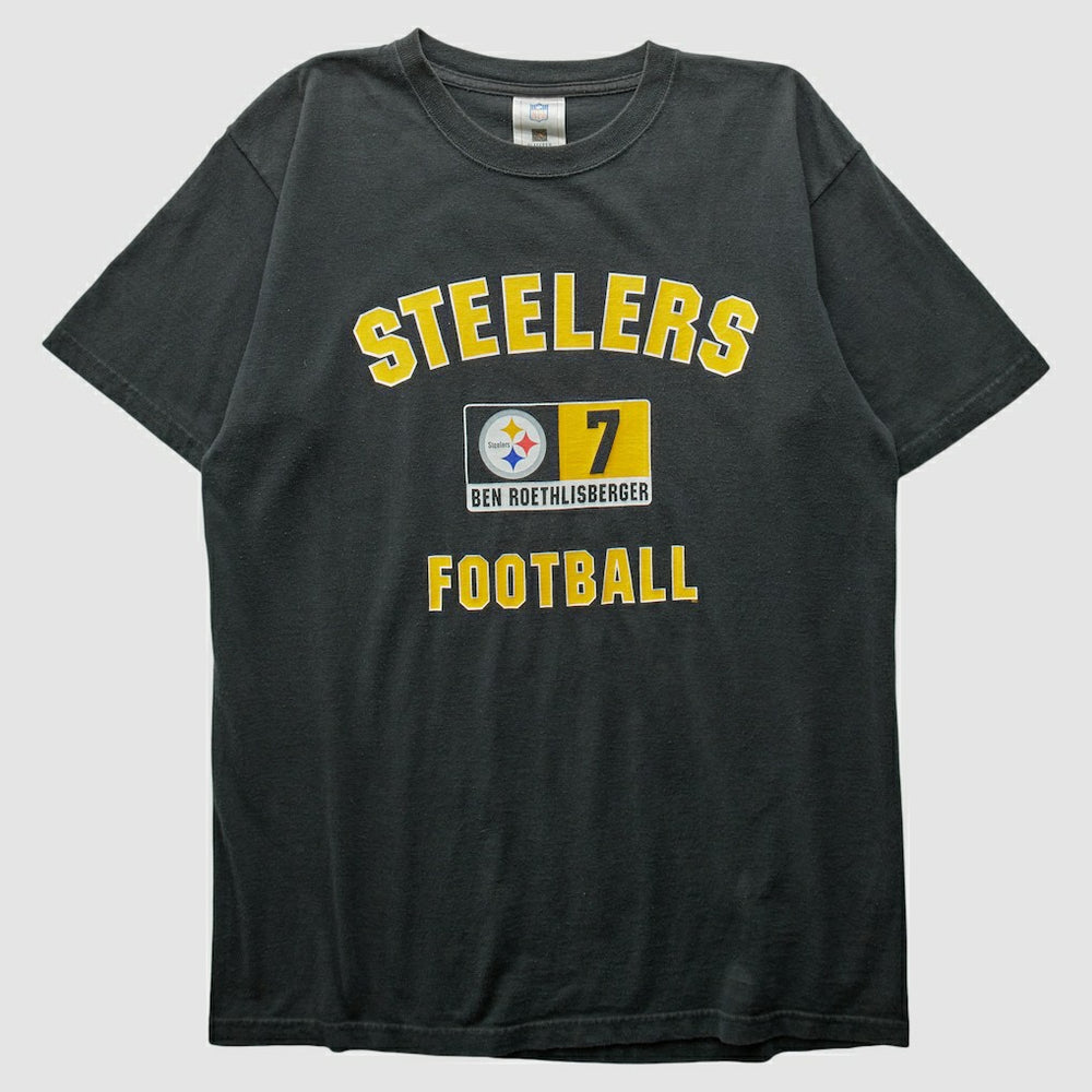 Pittsburgh Steelers 2000s T-shirt Black Vintage - Fanatics