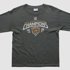 Chicago Bears Reebok 2000s Long Sleeve T-shirt Charcoal Vintage - Fanatics