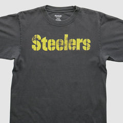 Pittsburgh Steelers Reebok 2000s T-shirt Charcoal Vintage - Fanatics