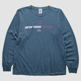 New York Giants NFL 2000s Long Sleeve T-shirt Blue Vintage - Fanatics